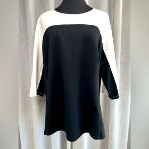 NWOT Heavy Knit Colorblock Top